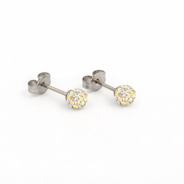 Buy Studex Sensitive AB Crystal Fireball Stud Earrings 4.5mm for only $14.99 byStudex