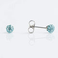Buy STUDEX Sensitive Aquamarine Fireball Stud Earrings 4.5mm for only $14.99 by Studex