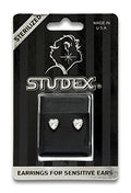 Buy Studex Sensitive Crystal Heart Stud Earrings 6x6mm for only $14.99 by Studex