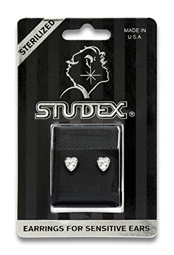 Buy Studex Sensitive Crystal Heart Stud Earrings 6x6mm for only $14.99 by Studex