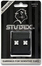Buy Studex Sensitive Crystal Square Stud Earrings 6mm for only $14.99 by Studex