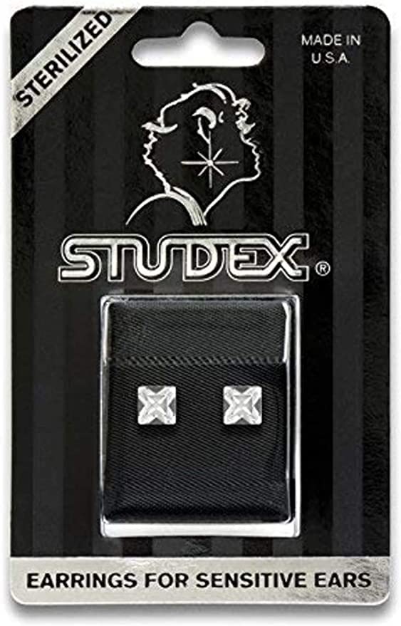 Buy Studex Sensitive Crystal Square Stud Earrings 6mm for only $14.99 by Studex
