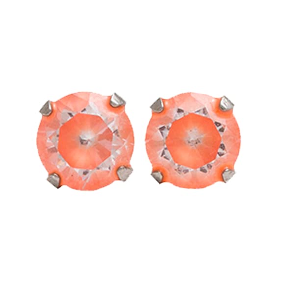 Buy Studex Sensitive Cubic Zirconia Neon Orange Stainless Steel Stud Earrings 5mm for only $14.99 byStudex