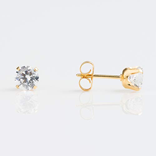 Buy Studex Sensitive Cubic Zirconia Stud Earrings 5mm Gold Plated for only $14.99 byStudex
