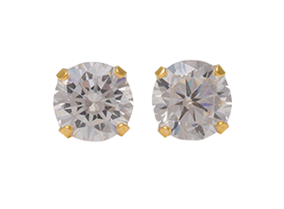 Buy Studex Sensitive Cubic Zirconia Stud Earrings 5mm Gold Plated for only $14.99 byStudex