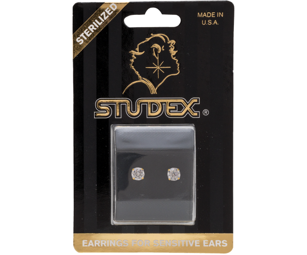 Buy Studex Sensitive Cubic Zirconia Stud Earrings 5mm Gold Plated for only $14.99 byStudex
