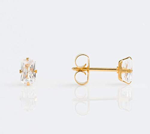 Buy Studex Sensitive Cubic Zirconia Stud Earrings 5x3mm Gold Plated for only $14.99 byStudex