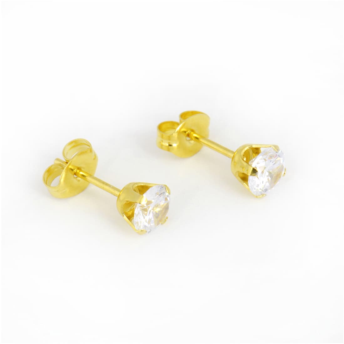 Buy Studex Sensitive Cubic Zirconia Stud Earrings Gold Plated 3mm for only $14.99 by Studex