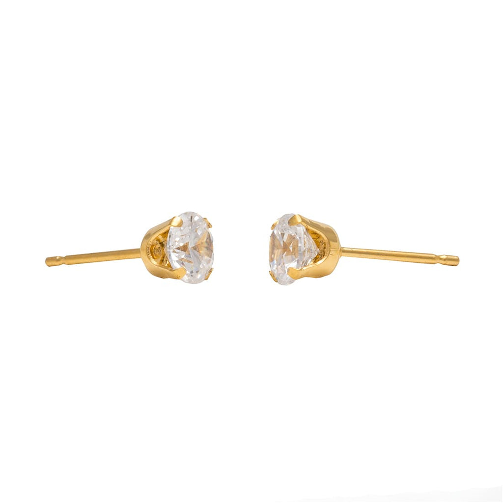Buy Studex Sensitive Cubic Zirconia Stud Earrings Gold Plated 3mm for only $14.99 by Studex
