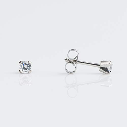 Buy Studex Sensitive Stainless Steel Cubic Zirconia Stud Earrings 3mm for only $14.99 by Studex