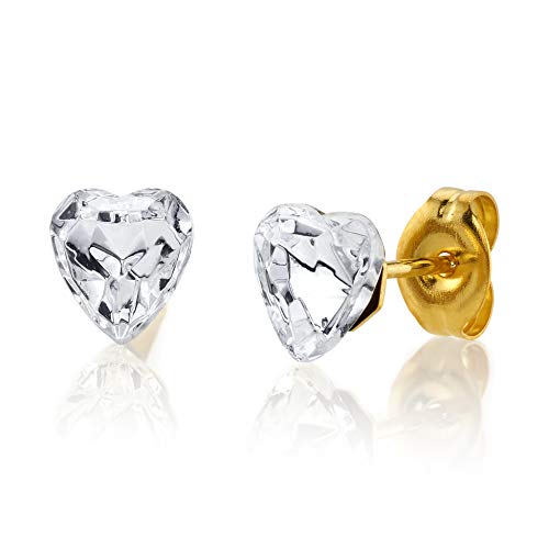 Buy Studex Sensitive Stud Earrings Gold Plated 6X6MM Crystal Heart for only $14.99 byStudex