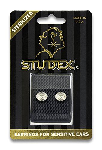 Buy Studex Sensitive Stud Earrings Gold Plated 8X6MM Crystal Oval for only $14.99 byStudex