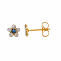 Buy Studex Sensitive Stud Earrings Gold Plated Daisy Apr Crystal September Sapphire for only $14.99 by Studex