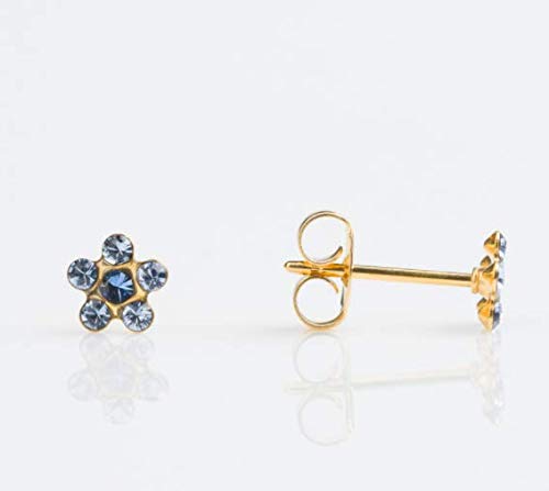 Buy Studex Sensitive Stud Earrings Gold Plated Daisy Light September Sapphire for only $14.99 byStudex