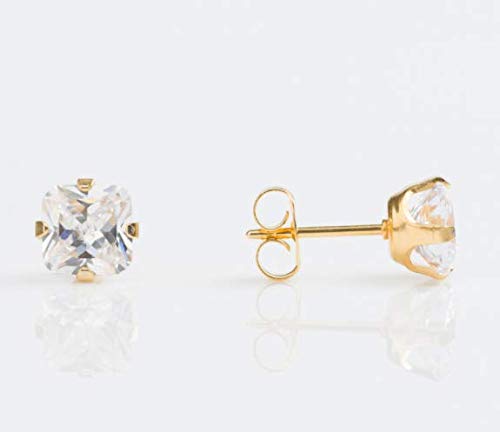 Buy Studex Sensitive Stud Earrings Gold Plated Square Cubic-Zirconia for only $14.99 byStudex