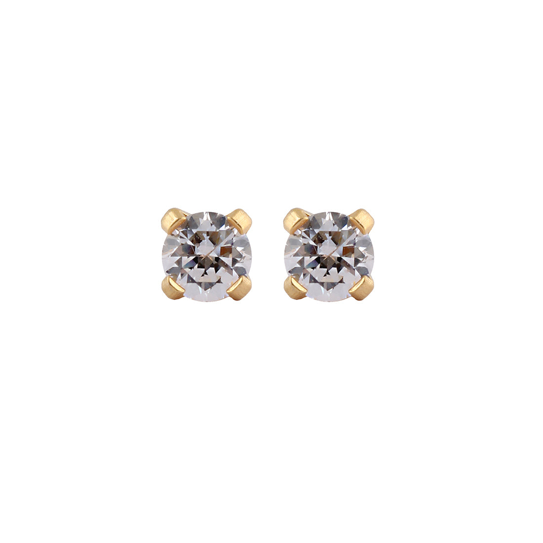 Buy Studex Tiny Tips 3mm Cubic Zirconia Pure Gold Plated Ear Studs For Kids for only $14.99 by Studex
