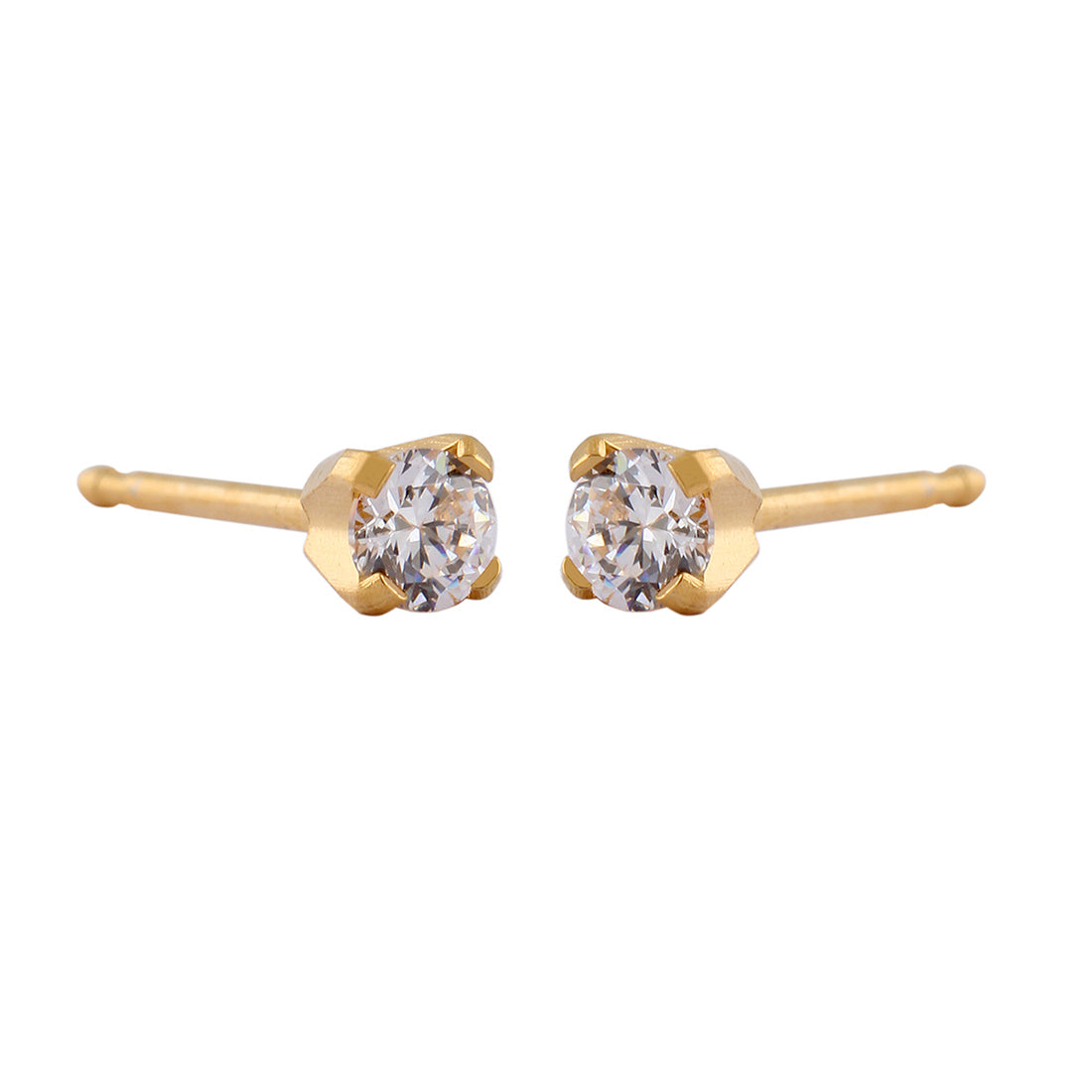 Buy Studex Tiny Tips 3mm Cubic Zirconia Pure Gold Plated Ear Studs For Kids for only $14.99 by Studex
