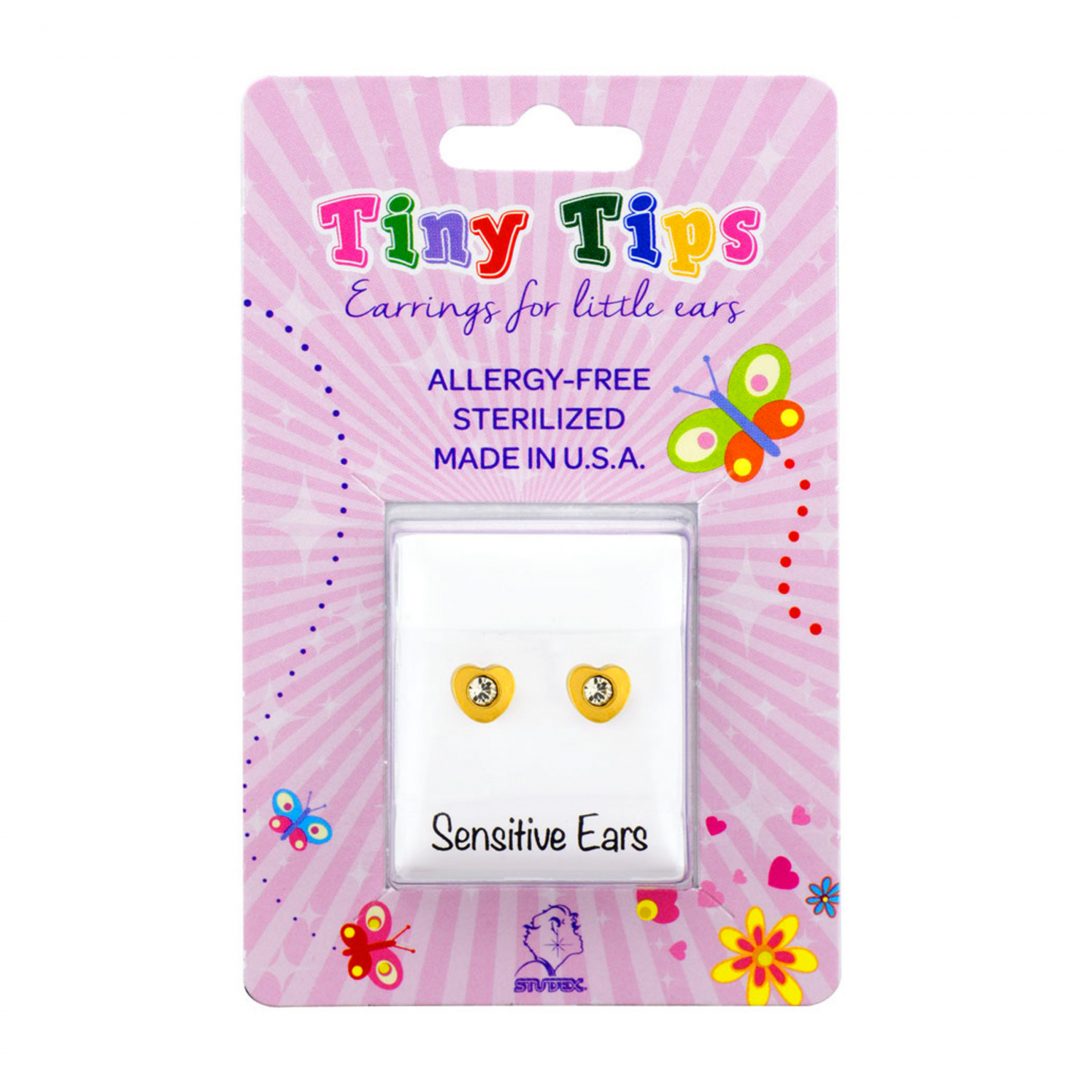 Buy Studex Tiny Tips April Crystal Heart Ear Studs For Kids  4mm for only $14.99 by Studex