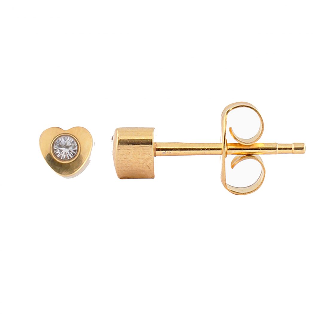 Buy Studex Tiny Tips April Crystal Heart Ear Studs For Kids  4mm for only $14.99 by Studex