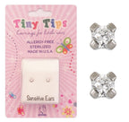 Buy Studex Tiny Tips Cubic Zirconia  Stainless Steel  3mm Stud Earrings for only $14.99 byStudex