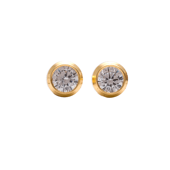 Buy Studex Tiny Tips Gold Plated Bezel Cubic Zirconia Earrings Studs 3mm for only $14.99 byStudex