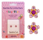 Buy Studex Tiny Tips Gold Plated Daisy Light Rose Fuchsia Stud Earrings  for only $14.99 byStudex