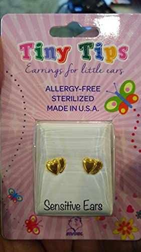 Buy Studex Tiny Tips Gold Plated Double Hearts Stud Earrings for only $14.99 byStudex