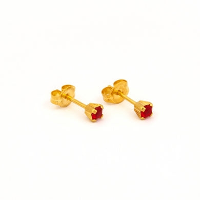 Buy Studex Tiny Tips July Ruby Earrings  Studs 3mm for only $14.99 byStudex