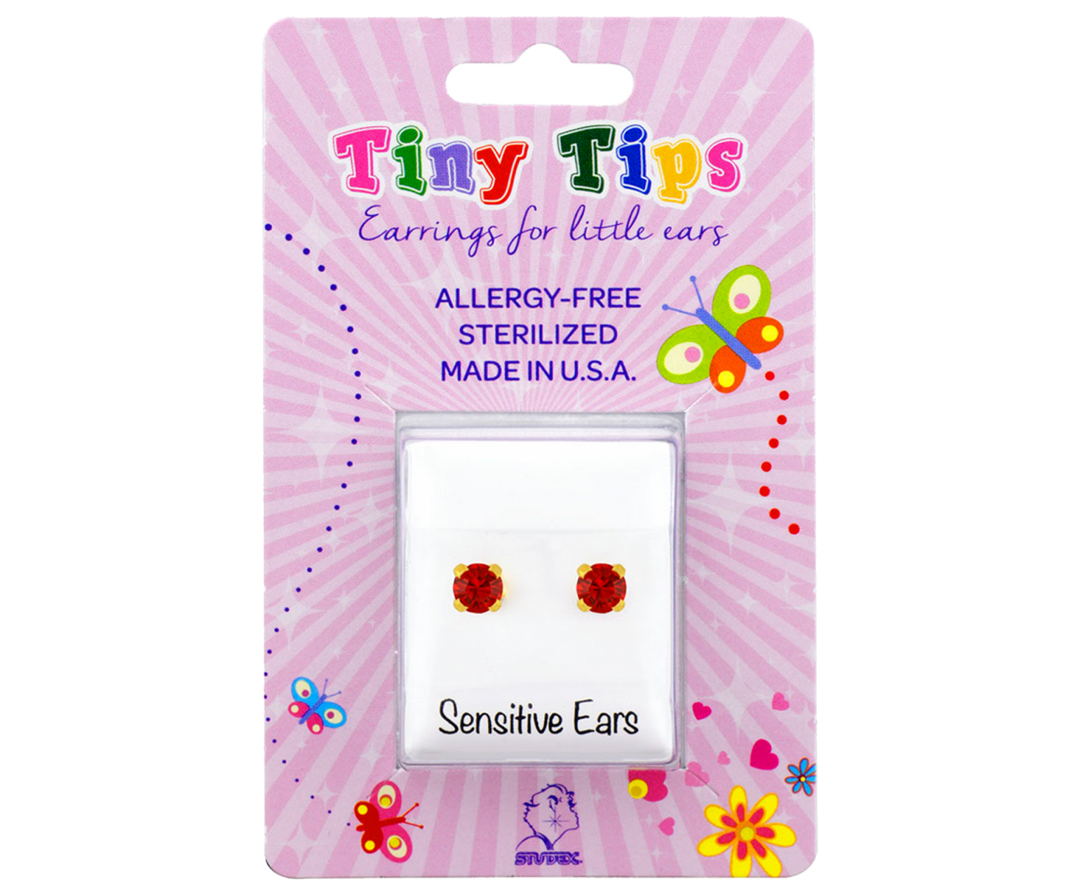 Buy Studex Tiny Tips July Ruby Earrings  Studs 3mm for only $14.99 byStudex