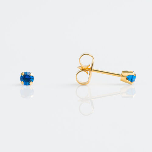 Buy Studex Tiny Tips Kids Earrings Sapphire Stud Gold Plated for only $14.99 byStudex