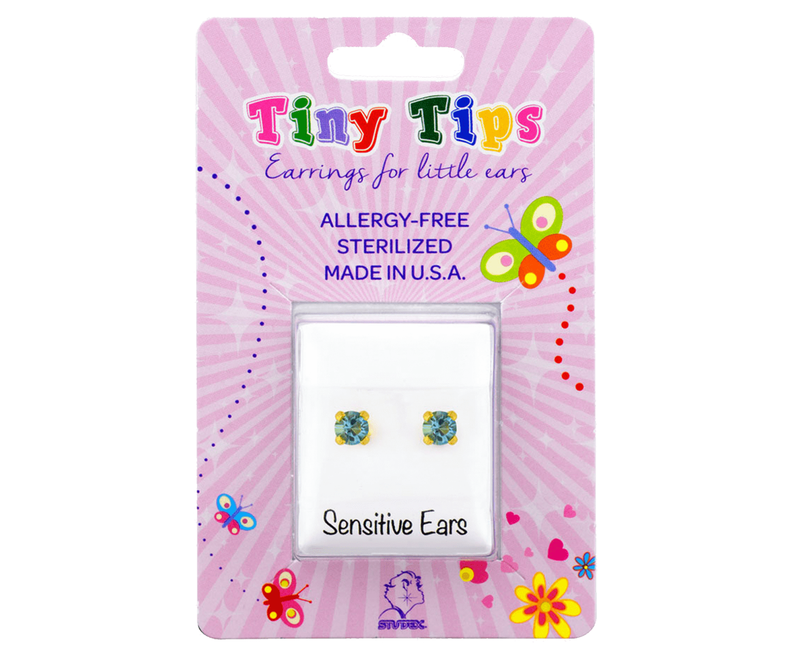 Buy Studex Tiny Tips March Aquamarine Earrings Studs for only $14.99 byStudex