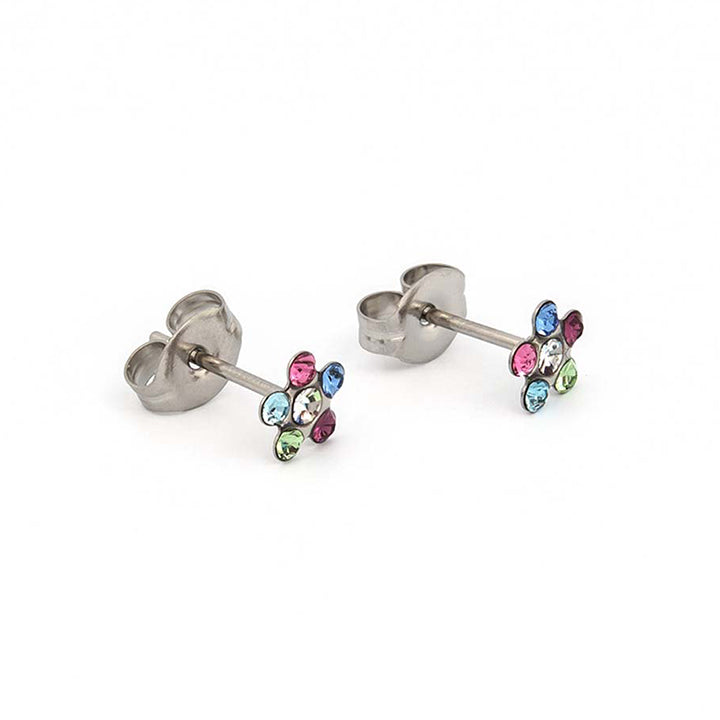 Buy Studex Tiny Tips Stainless Steel Daisy Rainbow Stud Earrings  for Little Sensitive Ears for only $14.99 by Studex