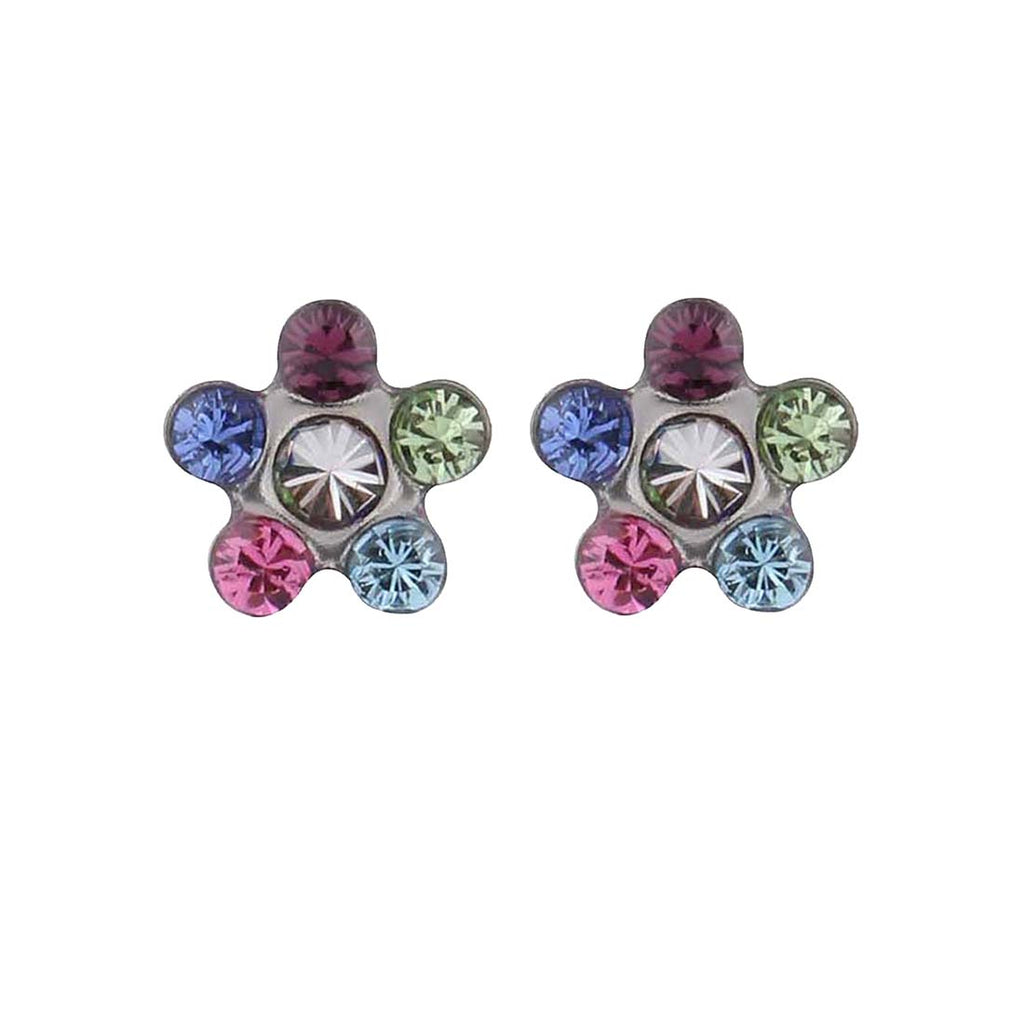 Buy Studex Tiny Tips Stainless Steel Daisy Rainbow Stud Earrings  for Little Sensitive Ears for only $14.99 by Studex