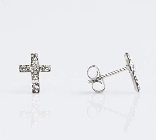 Buy Studex Tiny Tips Stud Earrings Crystal Cross Hypoallergenic for Little Ears for only $14.99 byStudex