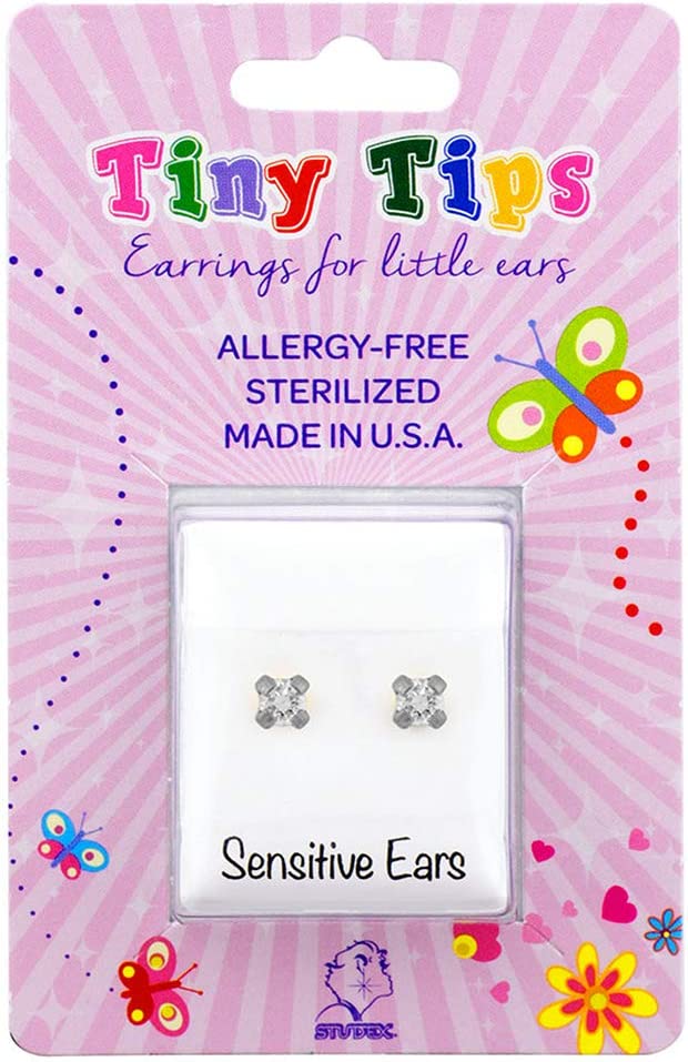 Buy Studex Tiny Tips Stud Earrings  Hypoallergenic 2mm Cubic Zirconia & Stainless Steel for only $14.99 byStudex