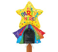 Buy  The Party's Here Star and Rainbow Mailbox Balloon, Reusable Party Decoration for only $7.59 byAnagram