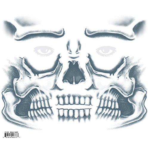 Buy Tinsley Transfers Costumes - Skull Face Tattoo - Standard for only $9.49 byTinsley Transfers