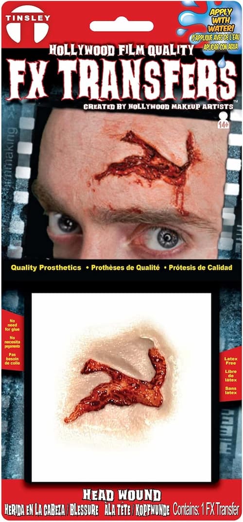 Buy Tinsley Transfers Head Wound Small – 3D FX Transfers for only $14.99 by Tinsley Transfers