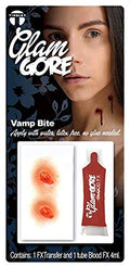Buy Tinsley Transfers Medium Glam Gore 3D FX Transfer Kit - Vamp Bite, Latex Free Prosthetic for only $14.99 by Tinsley Transfers
