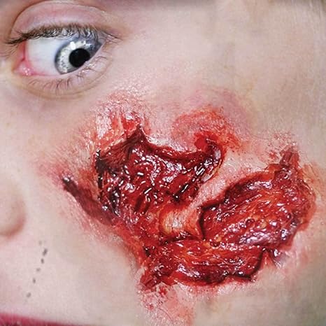 Buy Tinsley Transfers SMALL GOUGE/Wound - Film Quality Realistic 3D Prosthetic Makeup FX Transfer.  for only $18.99 by Tinsley Transfers