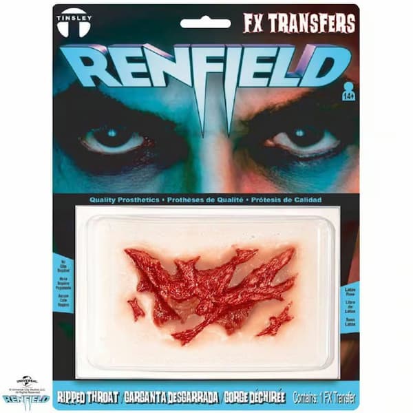 Buy Tinsley Transfers Sore Throat/Ripped Throat/Zombie Torn Throat – 3D FX Transfers for only $19.99 by Tinsley Transfers