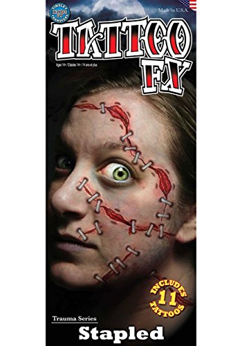 Buy Tinsley Transfers Stapled Trauma Temporary Tattoo FX Kit for only $7.59 byTinsley Transfers
