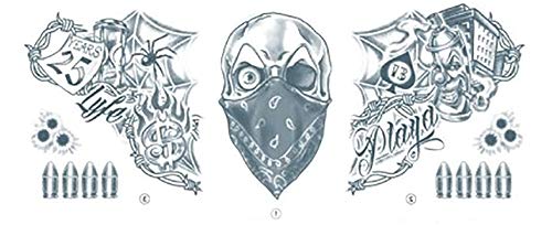 Buy Tinsley Transfers Vandal Full Neck Temporary Tattoo for only $7.59 byTinsley Transfers