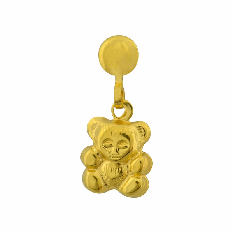 Buy Tiny Tips Drop Teddy Bear Studs - Gold Plated for only $14.99 by Studex