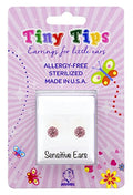 Buy Tiny Tips Fireball Studs - 4.5mm - Light Rose - Stainless Steel for only $14.99 by Studex