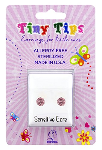 Buy Tiny Tips Fireball Studs - 4.5mm - Light Rose - Stainless Steel for only $14.99 by Studex