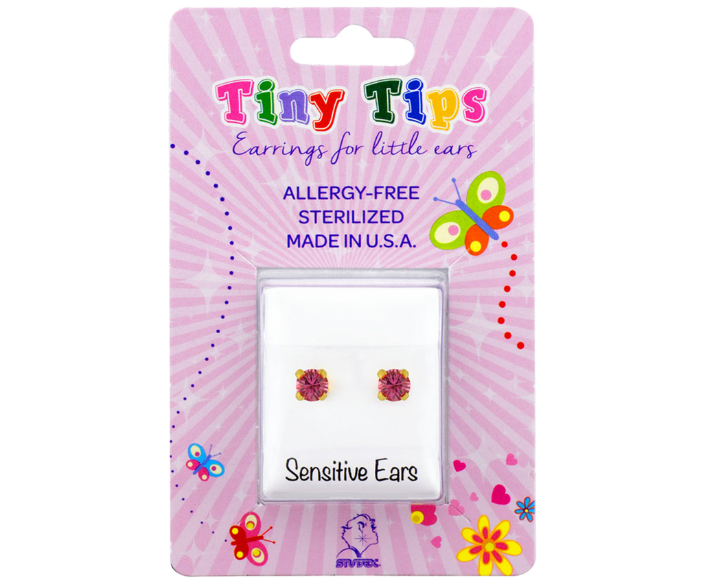 Buy Tiny Tips October Rose Earrings 3mm for only $14.99 by Studex