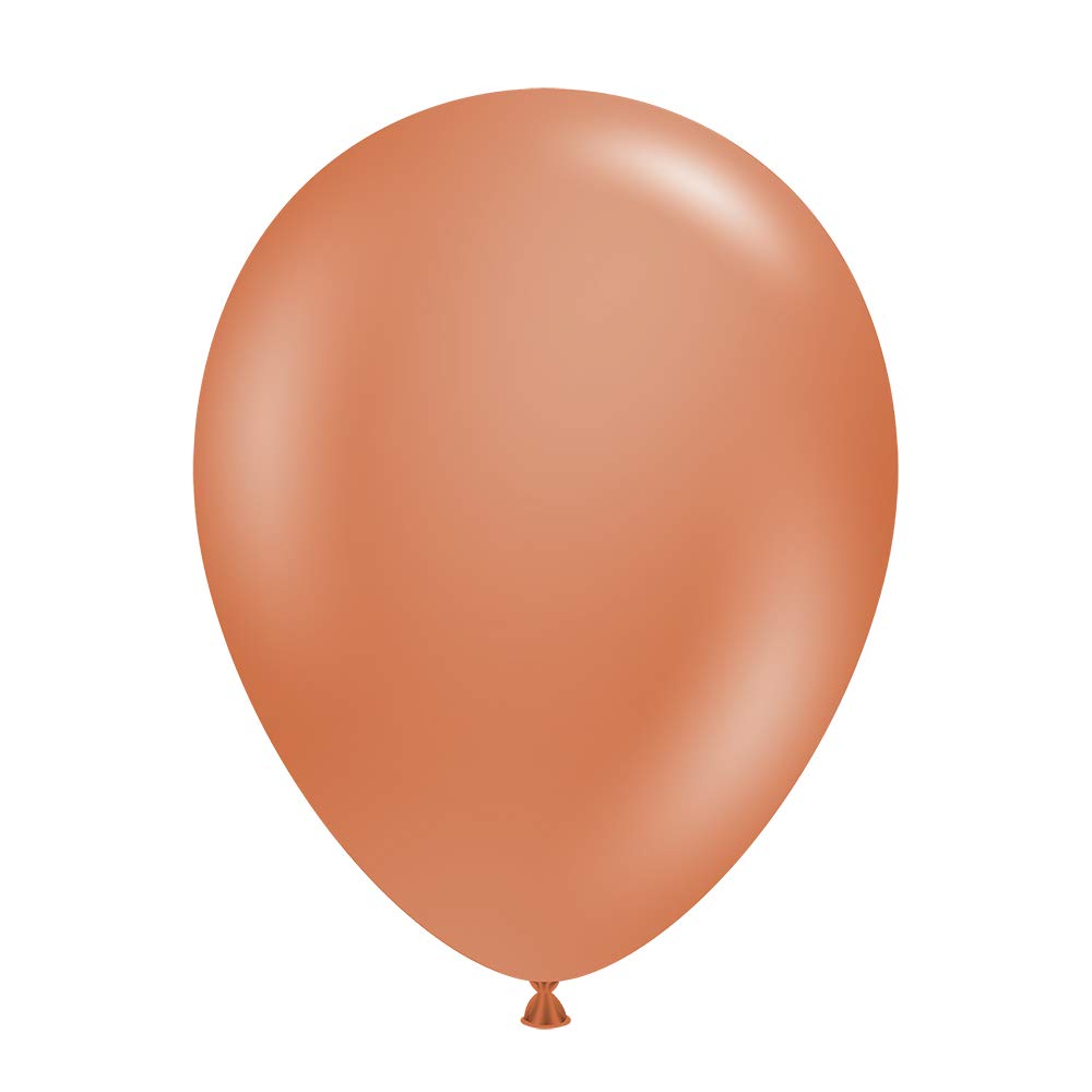 TUFTEX 15035 Tuftex Burnt Orange Latex Party Balloons, 5", Pack of 50