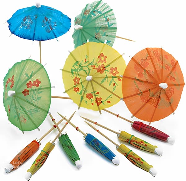 Buy Umbrella Party 4" Assorted Colors Parasol Picks (12 count) for only $1.99 by Amscan