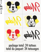 Buy Unique Disney Mickey Mouse Tattoos - Pack of 24  for only $2.99 by Unique
